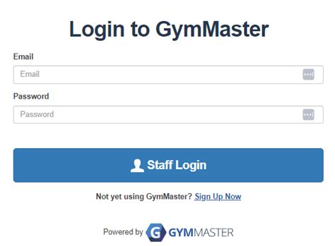 gymmaster sign in